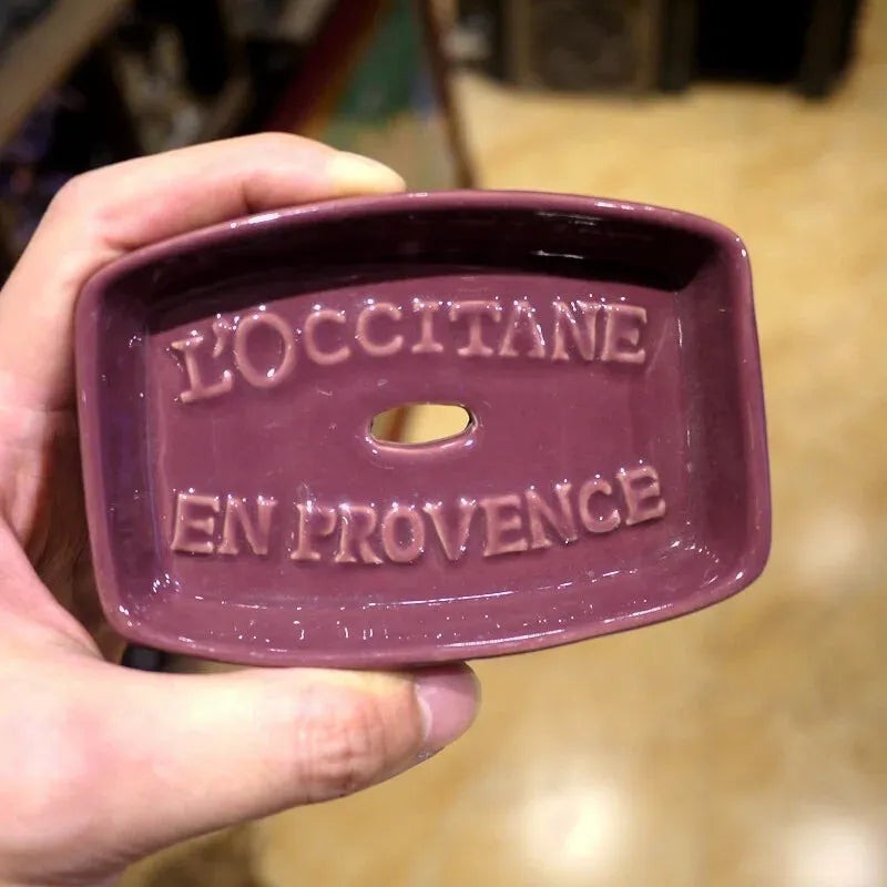 Porte Savon de Provence Rouge Bordeaux