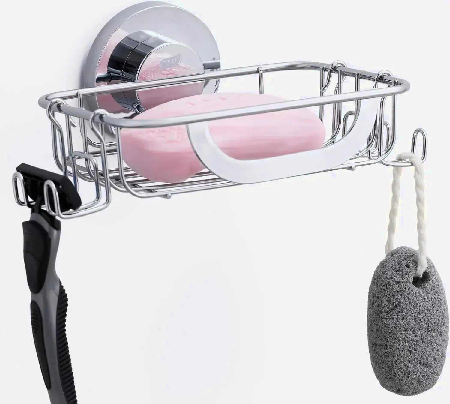 Porte Savon Inox Douche Argenté